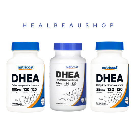 Nutricost DHEA 25mg / 50mg / 100mg – 120 Capsules | Hormonal Balance, Vitality & Healthy Aging Support