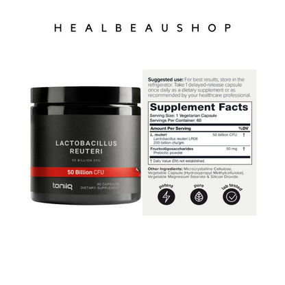Toniiq Probiotic 200 Billion CFU – 30 Clinically Studied Strains | Advanced Digestive & Gut Health Support