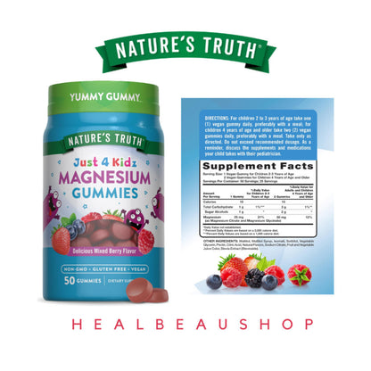 Nature's Truth Kids Series – Multivitamin, Probiotic, Elderberry, Vitamin C + Zinc & Melatonin Gummies | Children's Wellness Support | Original USA Product