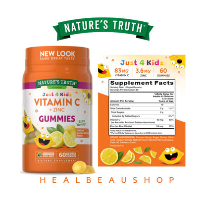 Nature's Truth Kids Series – Multivitamin, Probiotic, Elderberry, Vitamin C + Zinc & Melatonin Gummies | Children's Wellness Support | Original USA Product