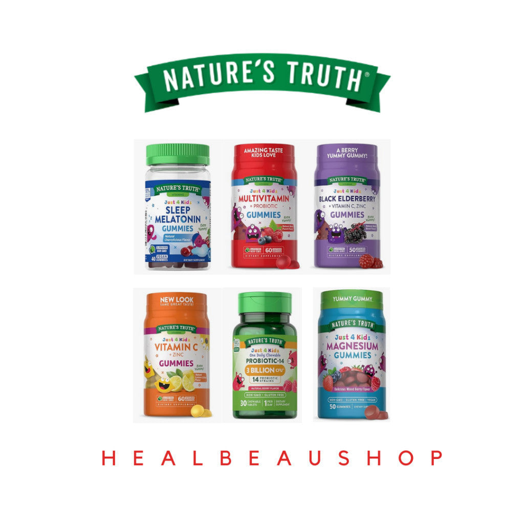 Nature's Truth Kids Series – Multivitamin, Probiotic, Elderberry, Vitamin C + Zinc & Melatonin Gummies | Children's Wellness Support | Original USA Product