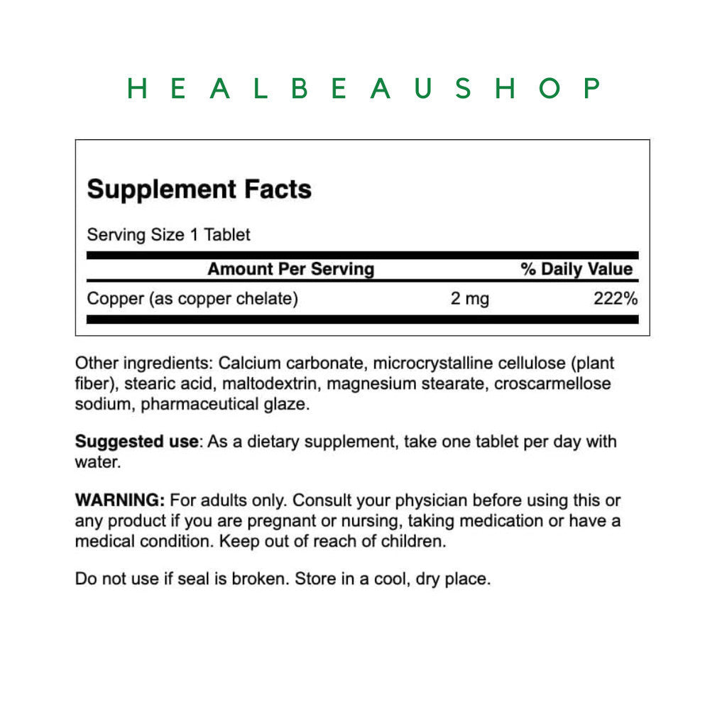 Swanson Albion® Copper 2mg – 300 Tablets | Essential Trace Mineral Support | Original USA Product