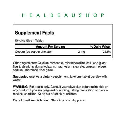 Swanson Albion® Copper 2mg – 300 Tablets | Essential Trace Mineral Support | Original USA Product