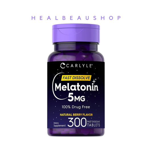 Carlyle Melatonin 5mg Berry – 300 Fast-Dissolve Tablets | Sleep & Relaxation Support | Original USA Product