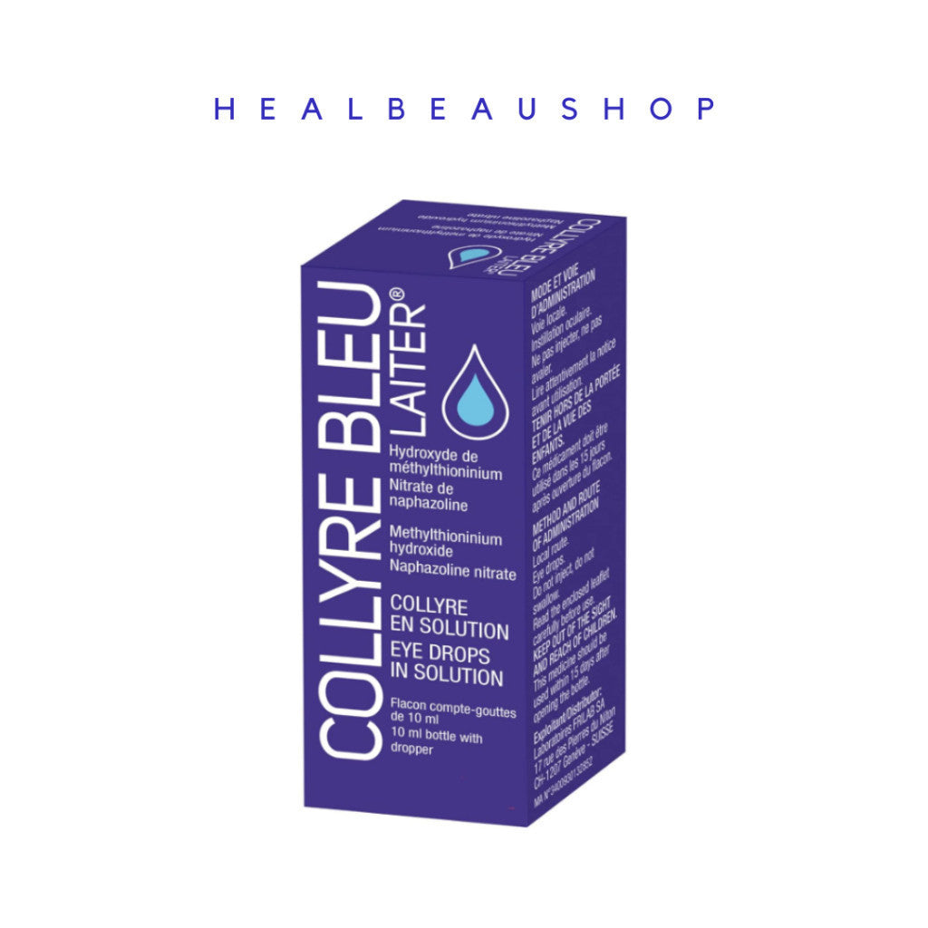 Laiter Collyre Bleu Eye Drops 10ml – Brightening & Refreshing Eye Drops | Original France Product