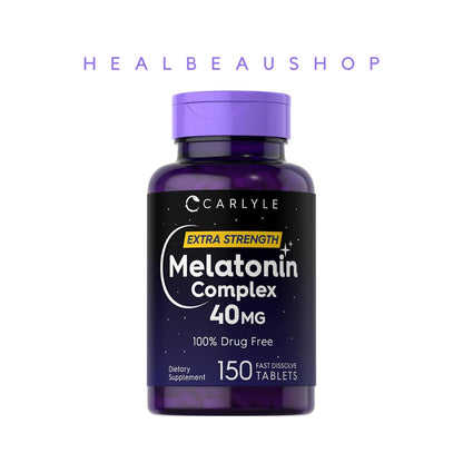 Carlyle Melatonin 40mg Complex – Advanced Sleep & Relaxation Support | Original USA Product